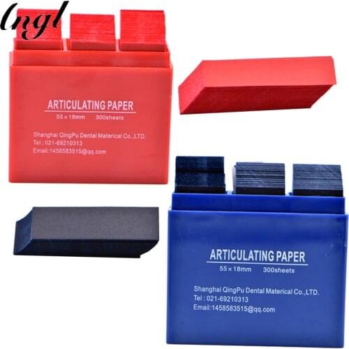 2 Boxes Dental Red&Blue Articulating Paper Strips Dentistry Lab Material Oral Teeth Whitening Material 55*18mm Dental Tools