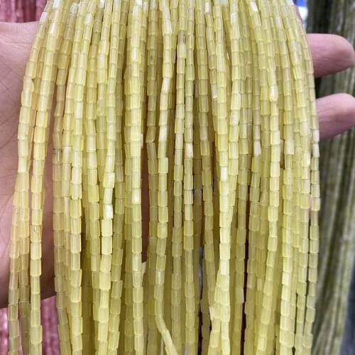 Natural Stone Beads For Jewelry Making Small Rectangle Semi-precious Loose Beads Charms DIY Necklace Bracelet Anklet Accessory