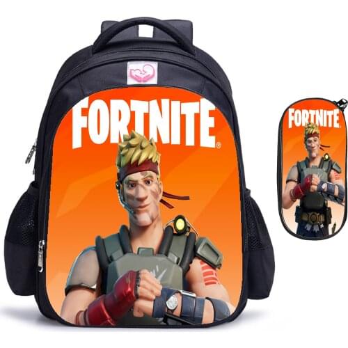3D Printing Fortnite Kids Backpack Children Fortnites School Bags Night Anime Knapsack Primary Cartoon Nylon Rucksack Boys Girl