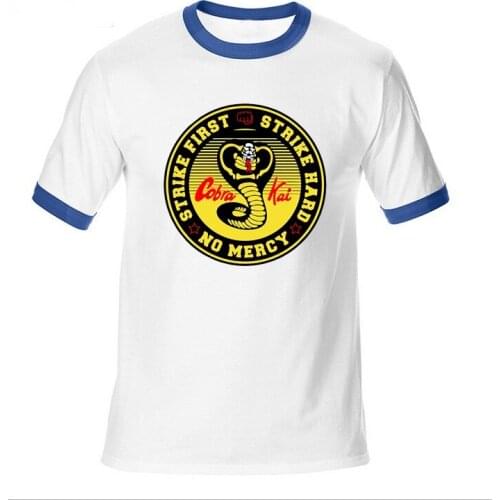 Mens TShirts Vestido Vintage Verano Cobra Kai TShirts jumbo size Men Karate T-Shirt Cool Black Mamba Cosplay Kobe Bryant TShirt