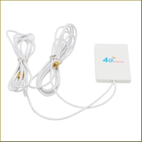 Double SMA male connector 4g Lte Pannel Antenna Connector 3g 4g Router Anetnnawith 2M cable For Huawei 3g 4g Lte Router Modem