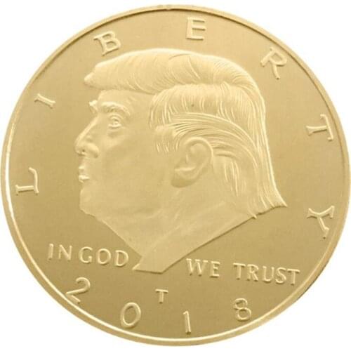 Keep America Great Two Color Proof Like Donald J Trump Of USA President Donald Trump Decoration Commemorative Collecting Coin
