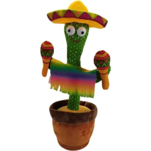 Creative Singing Plush Toys Multiple Styles Attractive Cactus Innovative Novel Singing Dancing Cactus Plush Toys for Kids