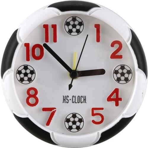 Creative Football Alarm Clock Desktop Alarm Clock Student desktop alarm clock Round alarm clock digital table clock digital poin