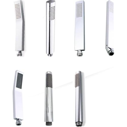 Brass Handle Shower Handset Metal Chrome Plated Round Square Big Small Bathroom Accessories One Functions