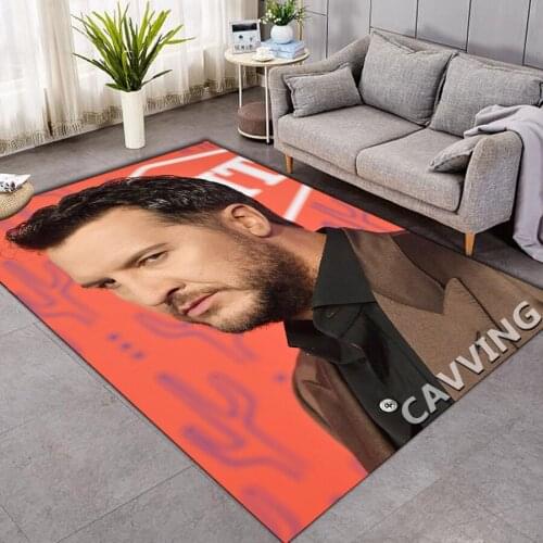 Luke Bryan 3D Printed Carpets Soft Flannel Rug Mat Rugs Anti-slip Large Rug Carpet Home Decoration for Living Room Bedroom
