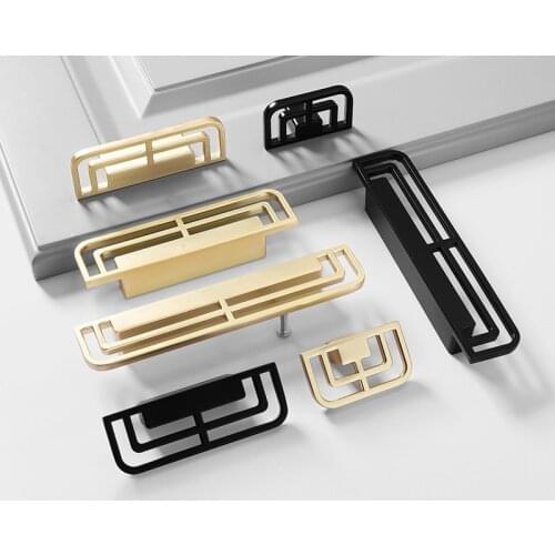 KK&FING Copper Brushed American Antique Cabinet Door Handles Drawer Knobs Home Improvement Furniture Handle Hardware Accessories