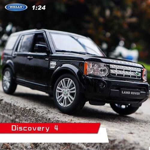 Welly 1:24 Land Rover Discovery black car alloy car model simulation car decoration collection gift toy Die casting model boy t
