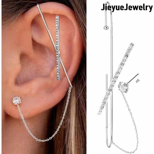 Fashionable Charm Alloy Earpin Earhook Beautiful Earmuff Perfect Ear Jewelry Girl Accessories 7 Styles Popular Woman Gift 1pc