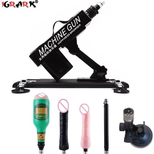 Sex Machines for Woman Stronger Automatic Female Love Masturbation Pumping Gun for Adults with Big Dildo 5 Attachments Vibrator