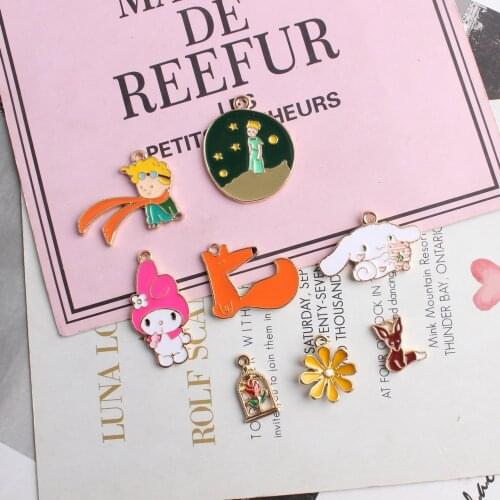 Cartoon Pendant Charm 10pcs 20pcs Little Prince Charms for DIY Earrings Accessories Bracelet Enamel Charm Jewelry Accessories