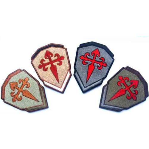 Santiago James Cross Patch Camino de Santiago hook Tactical patches embroidered soft for coat custom