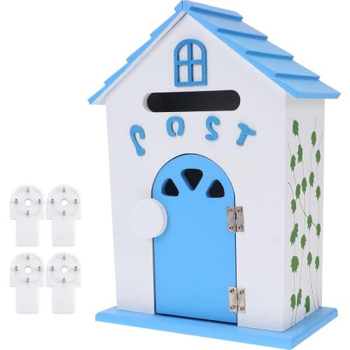 Wall Mounted Mailbox Suggestion Box Newspaper Mail Letter Post Bucket For Home Garden School Decoration