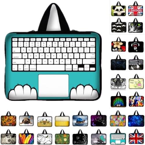 7 10 12 13 14 15 17 Neoprene Laptop Bag Tablet Sleeve Pouch For Notebook Computer Bag 13.3 15.4 17.3 For Macbook Air / Pro #5 #E