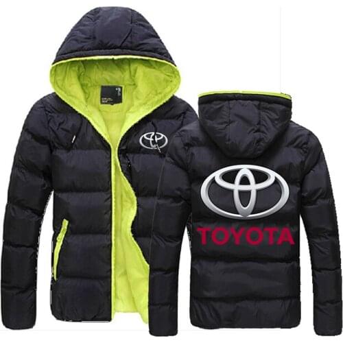 2021 New Toyota Parka Jackets Men Autumn Winter Warm Outwear Coat Solid Zipper Casual Hoodies Male Windbreak Fitness Padded Tops