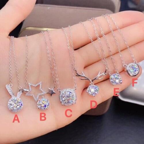 QTT Vintage Round Zircon Pendant Necklace Women Necklace Cute Irregular 925 Sterling Silver Wedding Fashion Accessories Jewelry