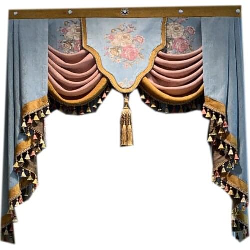 Luxury Valances custom dedicated links For curtain top decoration Not including Cloth curtain and tulle Can be customized