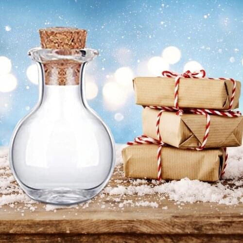 10PCS Mini Clear Glass Bottles With Corks For Wedding Birthday Non-toxic Odorless Light Weight Used To Make Gifts For Friends