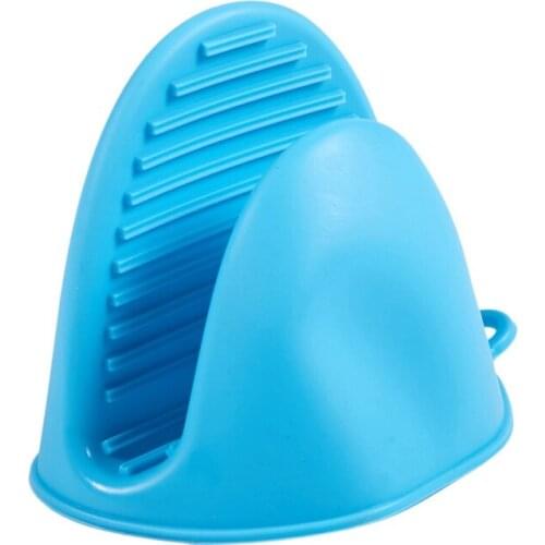 Silicone Gloves Oven Heat Insulated Finger Gloves Cooking Microwave Non-Slip Gripper Pot Holder