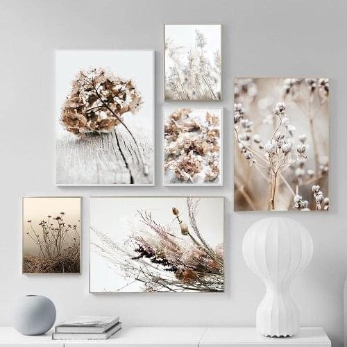 Scandinavian Reed Nature Landscape Beach Poster Nordic Style Print Wall Art Canvas Painting Picture Modern Home Decoration