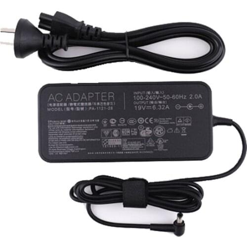 Universal Laptop Charger Adapter 19V 6.32A 6.0*3.7MM For Asus FX86FE FX95D