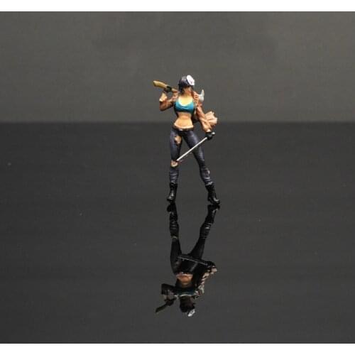1:64 Scale Resin Die-casting Classic Movie Role Female Killer Car Decoration Model Scene Layout Collection Decorative Toys
