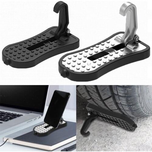 1pcs Folding Car Door Step Latch Hook Step Mini Foot Pedal Ladder For Jeep SUV Truck Roof step car doorstep