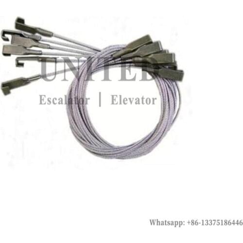 10pcs Elevator Door wire steel Rope Length 1250mm/1350mm/1450mm Diameter 2mm