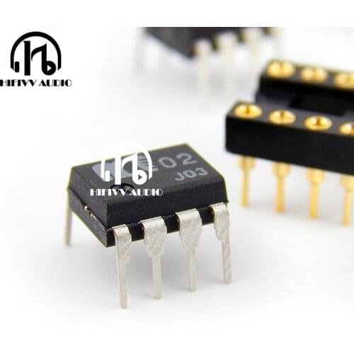 Hifivv audio muses02 op amp Japan dual operational amplifier muses 02 IC chip double channel hifi audio op amplifier