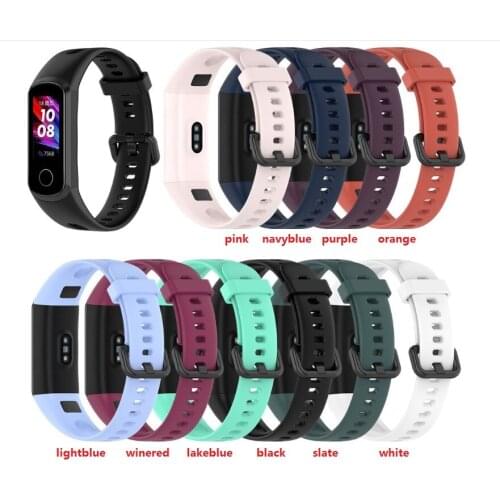 100pcs. silicone Wristband Strap Bracelet for Hua-wei Band 4 ADS-B29 Honor 5i CRS-B19