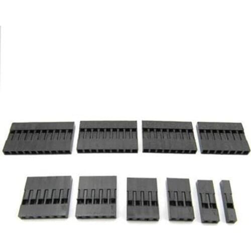2.54mm Dupont Connector 2.54 mm Single / Dual Row Plastic Shell Plug 1P 2P 3P 4P 5P 6P 7P 8P 9P 10P 12P 14P 16P 18P 20P