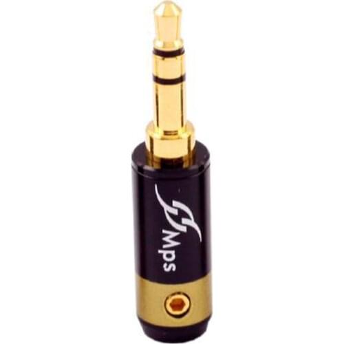 2pcs TAIWAN High quality 24K Gold Plating Pure Brass 3.5mm headphone audio plug