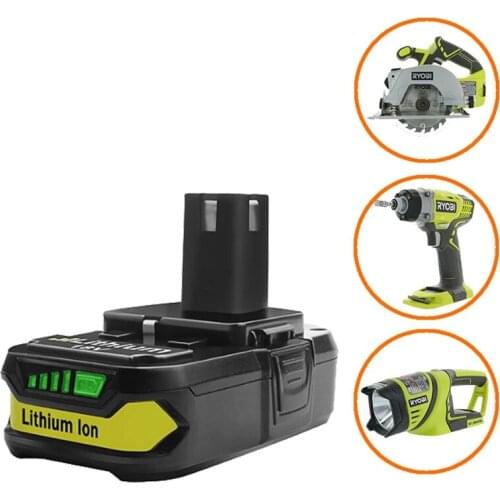 18V 2000/3000mAh P107 Battery Replacement for Ryobi P104 P105 P102 P103 P107 Li-ion Battery Chargeable Power Tools Batteries