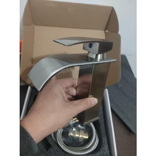 Vidric Chrome Modern Waterfall Faucets in the Bathroom for basin Sink Brass Mixer Finish Brass Vessel Stylish Water Bathroom Tap