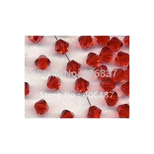 Free Shipping! AAA-quality 720 pcs Light Siam 4mm #5301 Crystal Bicone Beads