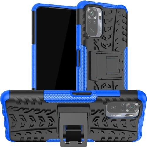 For Xiaomi Redmi Note 10 Case Cover Anti-knock Heavy Duty Stand Armor Bumper Redmi Note 9 10 Silicone Phone Case Redmi Note 10