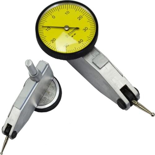 High quality 0-0.8mm *0.01mm Dial Test Indicator dial gauge dial indicator 3pcs/lot