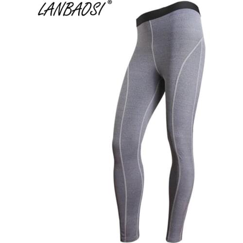 LANBAOSI Mens Compression Pants Baselayer Elastic Sports Running Jogging Cycling Fitness Workout Legging Joggers Sweatpants