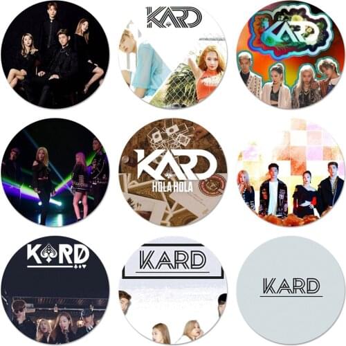 KARD KPOP Badge Brooch Pin Accessories For Clothes Backpack Decoration gift 58mm