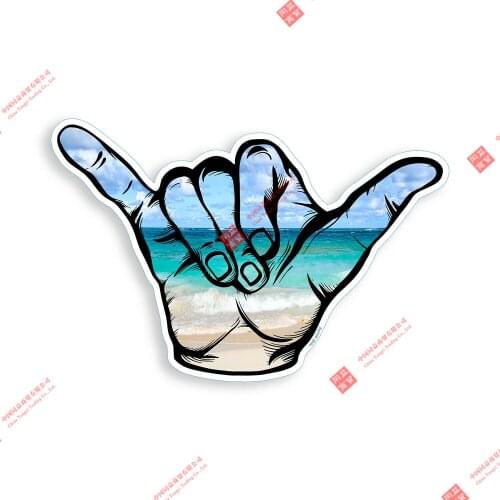 Creative PVC Ticker Hawaii Surfing Surf Ocean Car Window Bumper Decal Car Decal Decoration Laptop