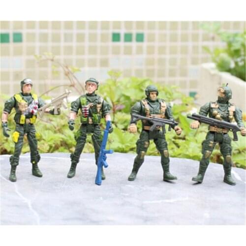 Mobility Soldier Toys 9cm Military Sandbox Model Playset Special Force Action Figures Kids Toys Plastic Soldier Men Randomly