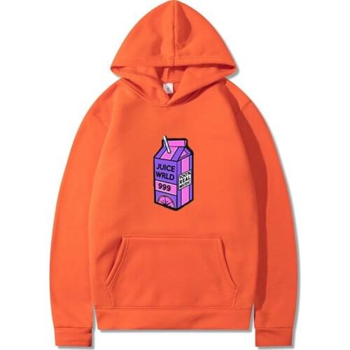 Hoodies Fashion Juice Wrld Lemonade Straw Print Sweatshirt Spring Autumn Unisex Sportswear Hip Hop Pullover Coats Drop Shipping