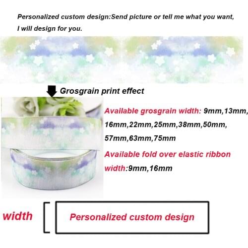 Custom Cake Macaron Doughnut Cartoon printed grosgrain ribbon 9mm-75mm 10/25/50/100 yards Wedding DIY bows ribbons