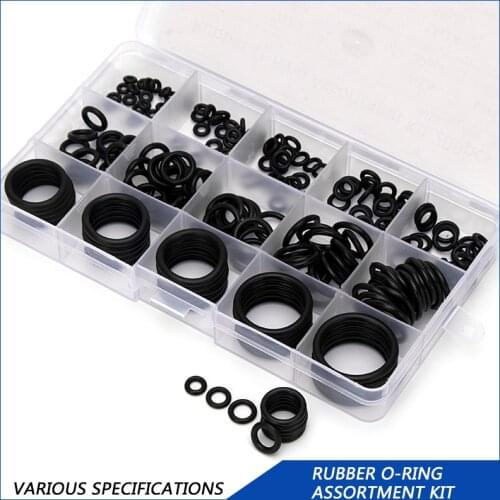 PCP NBR Rubber Gasket Replacements Sealing O-rings Durable Socket Black 15 Sizes Available O-rings 200PCS/1 BOX DQ001