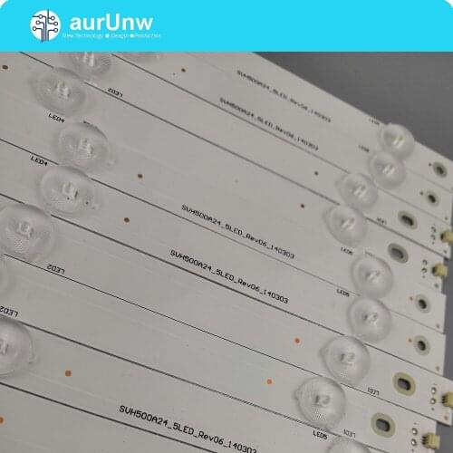 493mm LED Backlight strip 5leds For Hisense 50''Tv E257384 SVH500A24 5LED Rev06 140303