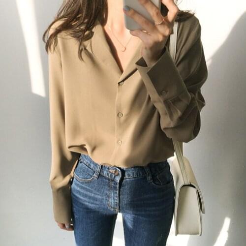 Taytayvola NEW 2021 Womens Tops And Blouses Chiffon Blouse Office Shirt Blusas Mujer De Moda Long Sleeve Women Shirts Clothes