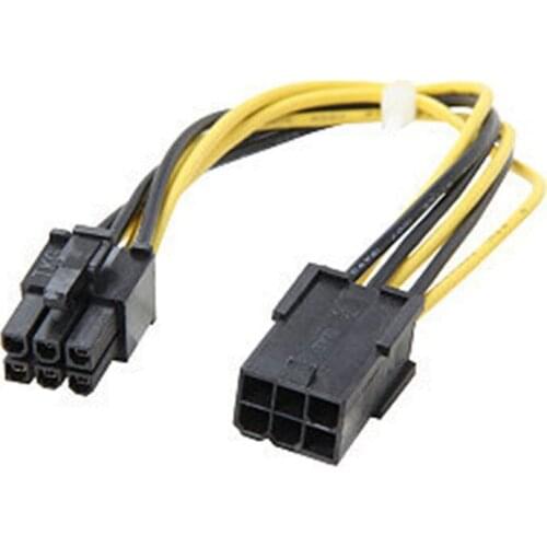 PCIEPOWEXT 8" 6 pin PCI Express Power Extension Cable