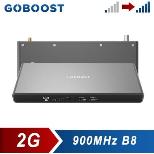 GOBOOST 2G GSM 900 MHz Signal Booster Gain 70dB Band 8 Cellular Amplifier Network Repeater