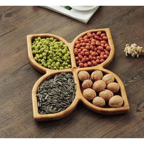Japan style Wooden Snack Tray Fruit / Candy / Dried Fruit Platter Household Products