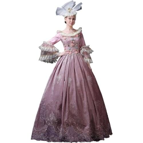 One Piece Dress Gothic Lolita Classic/Traditional Lolita Vintage Inspired Victorian Rococo Medieval Cosplay Lolita Dress